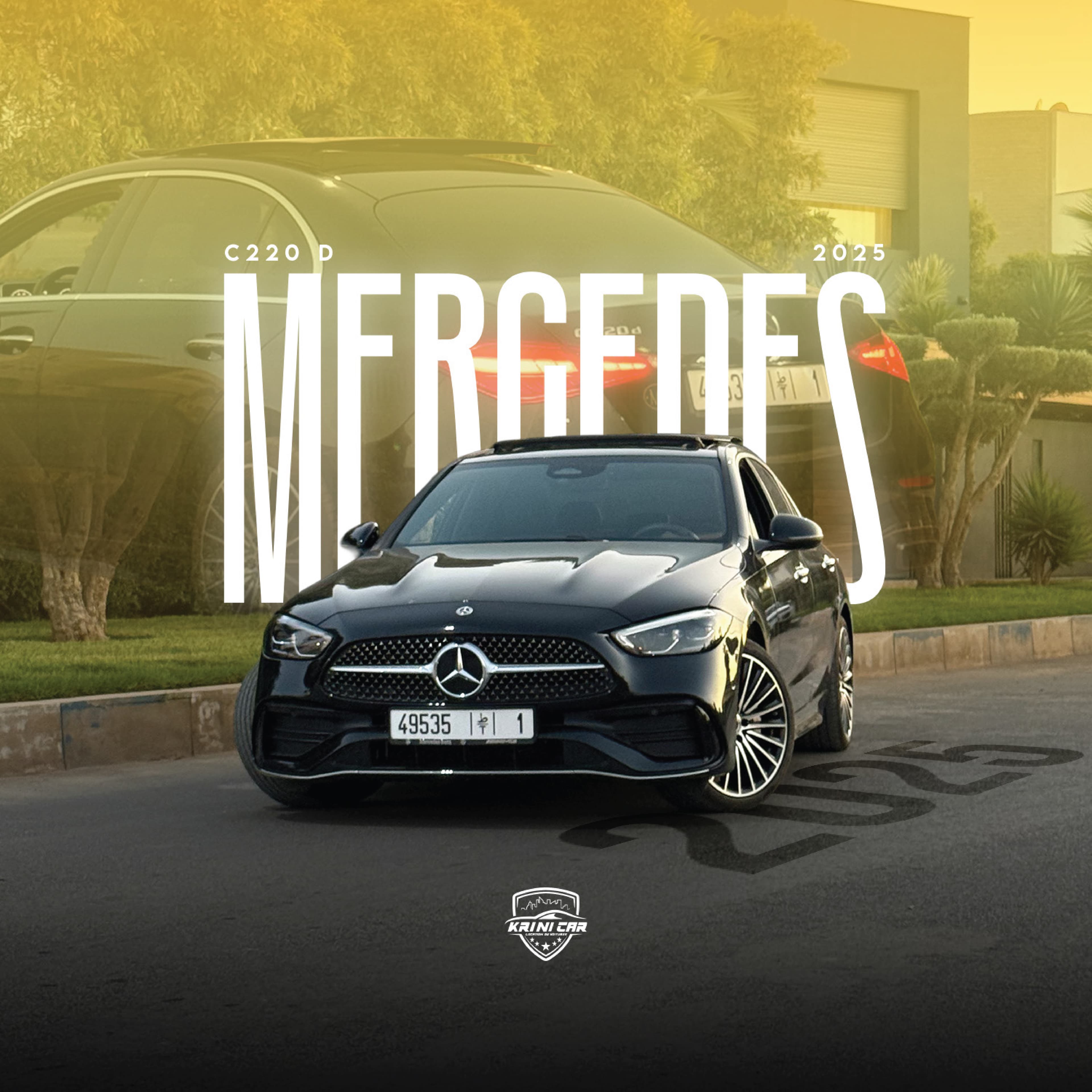 Mercedes Class C 220 D rental car Tangier Morocco