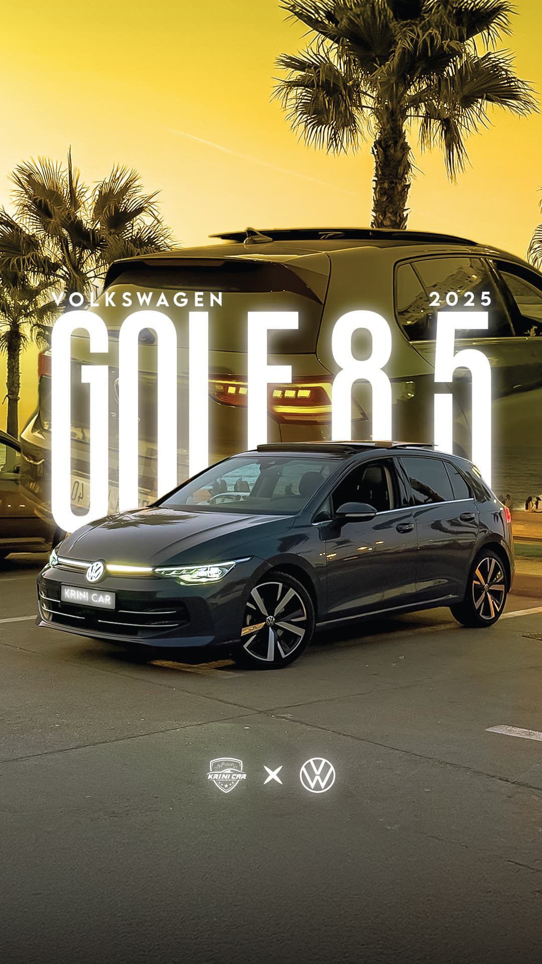 VW Golf 8.5 R line rental car Tangier Morocco